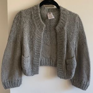 Grey Chanel short sweater